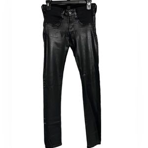 Citizens of Humanity COH Black racer skinny coated pants jeans sizze‎ 25.